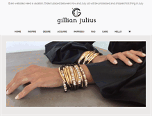 Tablet Screenshot of gillianjulius.com